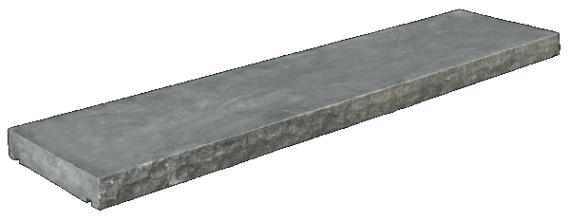AFDEKPLAAT BLUE MOON ROCKFACE 100X40X4CM