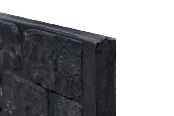 Betonplaat Romeins rotsmotief 4,8 x 36 x 184 cm, antraciet gecoat