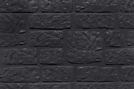 Betonplaat Romeins rotsmotief 4,8 x 36 x 184 cm, antraciet gecoat