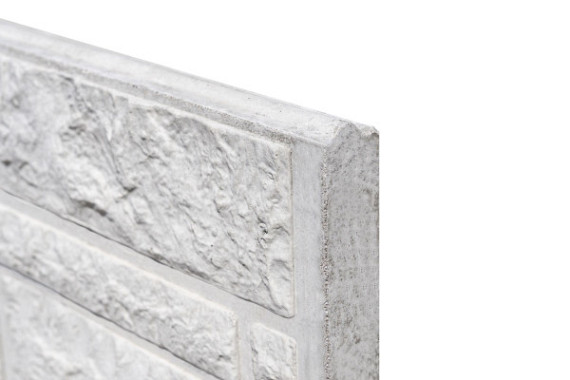 Betonplaat Rotsmotief 4,8 x 36 x 184 cm, grijs ongecoat
