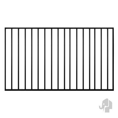 Aluminium tuinhek Industrieel 30x1500x850mm - zwart gepoedercoat