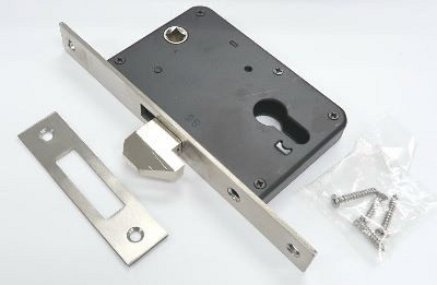 Haakslot 73x115mm - zwart gepoedercoat