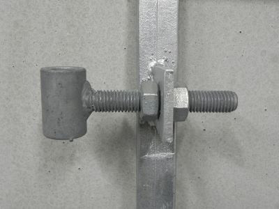 Verstelbare poortframe voor horizontale planken 100x180 cm - vuurverzinkt