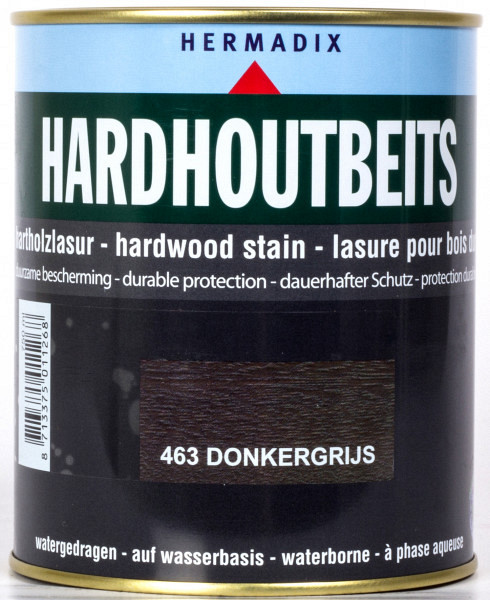 Hardhoutbeits 463 donker grijs 750 ml