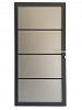 Aluminium/ composiet deur zilvergrijs 90x180cm antraciet gepoedercoat