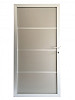 Aluminium/ composiet deur zilvergrijs 90x180cm geanodiseerd