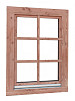Douglas draai-kiepraam Prestige met dubbelglas. 84,4 x 120,4 cm, transparant gespoten.
