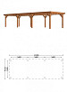 Buitenverblijf Siena 11150x4150x2500mm (bxdxh)