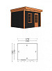Buitenverblijf Casa 4850x3300x2600mm (bxdxh)