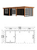 Buitenverblijf Siena 9300x4150x2500mm (bxdxh)