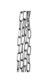Ketting schalm 4mm lang 2m RVS