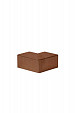 Hoekstuk voor U-profiel corten gelijkzijdig 5cm 10x10cm