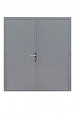 Hardhouten dubbele dichte deur Prestige, 202 x 221 cm, grijs gegrond.