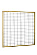Eco gaastrellis met maas 7,5 x 7,5 cm, in grenen raamwerk 4,5 x 4,5 cm, 180 x 180 cm, groen geïmpregneerd.