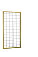 Eco gaastrellis met maas 7,5 x 7,5 cm, in grenen raamwerk 4,5 x 4,5 cm, 90 x 180 cm, groen geïmpregneerd.