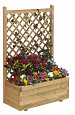 Bloembak met rechttrellis 140 x 90 x 30 cm (HxBxD).