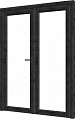 Douglas Steel Look deur dubbel zwart 2x750x2060mm module 01