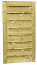 Grenen geschaafde plankendeur op verstelbaar stalen frame 100 x 179 cm,