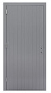 Hardhouten enkele dichte deur Prestige, linksdraaiend, 109 x 221 cm, grijs gegrond.