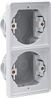 Hydro WD inbouwkader 2V verticaal grijs