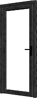 Douglas Steel Look deur enkel linksdraaiend zwart 830x2060mm module 01