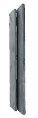 MUURELEMENT BLACK SLATE 250X50X4-6,5 CM