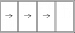 Glasschuifwandsysteem AL30 glas 400x220 cm 4 panelen - tot 240 cm hoogte.