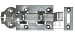 Rolschuif met bocht 120x55x2mm, verzinkt