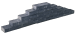 SLIMWALL BLACK BEAUTY ROCKFACE 40X16x8CM