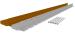 Flexline gegalvaniseerd hoogte 7,5 cm - lengte 220 cm - incl. grondnagels