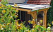 Muuraanbouw veranda DD50XL Deluxe - polycarbonaat dak