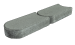 Graskantsteen Antraciet 22x12x4,5cm
