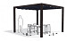 Vrijstaande pergola PROSAIL aluminium antraciet 319x419 cm - Doek waterproof