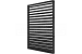 Louvre horizontaal draaibaar 1630x2200mm - module B zwart