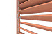 Louvre horizontaal draaibaar 1630x2200mm - module B onbehandeld