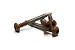 RVS schroef met gekleurde top voor NTW Castellation PRO, set a 50 stuks incl. bit, Teak.