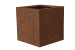 Bloembak vlak - CORTEN 120x120x40