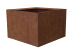 Bloembak vlak - CORTEN 120x120x40