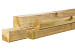 Grenen geschaafde paal 6,8 x 6,8 x 180 cm, zonder diamantkop, groen geïmpregneerd.