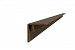 Composiet hoekprofiel/plint 4 x 4 x 300 cm, bruin.