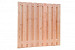 Douglas geschaafd plankenscherm 19-planks 16 mm, 180 x 180 cm, onbehandeld.