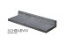 Schellevis L-model 100x40x15 cm Grijs
