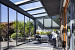 Glasschuifwandsysteem AL30 glas 600x220 cm 6 panelen middensluitend - tot 240 cm hoogte.