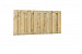 Jumboscherm geschaafd vuren 17-planks 15 mm, 180 x 90 cm, recht verticaal.
