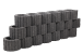 Cirkelflor Mini Zwart 30x20x20cm