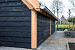 Douglas Zweeds rabat 1 zijde geschaafd, 1 zijde fijnbezaagd 1,1-2,7 x 19,5 x 400 cm, zwart gedompeld.