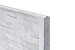 Betonplaat Leisteen motief 4,8 x 36 x 184 cm, grijs ongecoat
