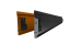 Rigidline gegalvaniseerd hoogte 24 cm - lengte 216 cm - incl. grondnagels