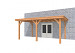 Buitenverblijf aan huis Excellent II, douglas, basismodel L/B, 499x307 cm, onbehandeld.