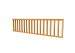 Hekwerk recht douglas type C, 278,5 x 73 cm, onbehandeld.